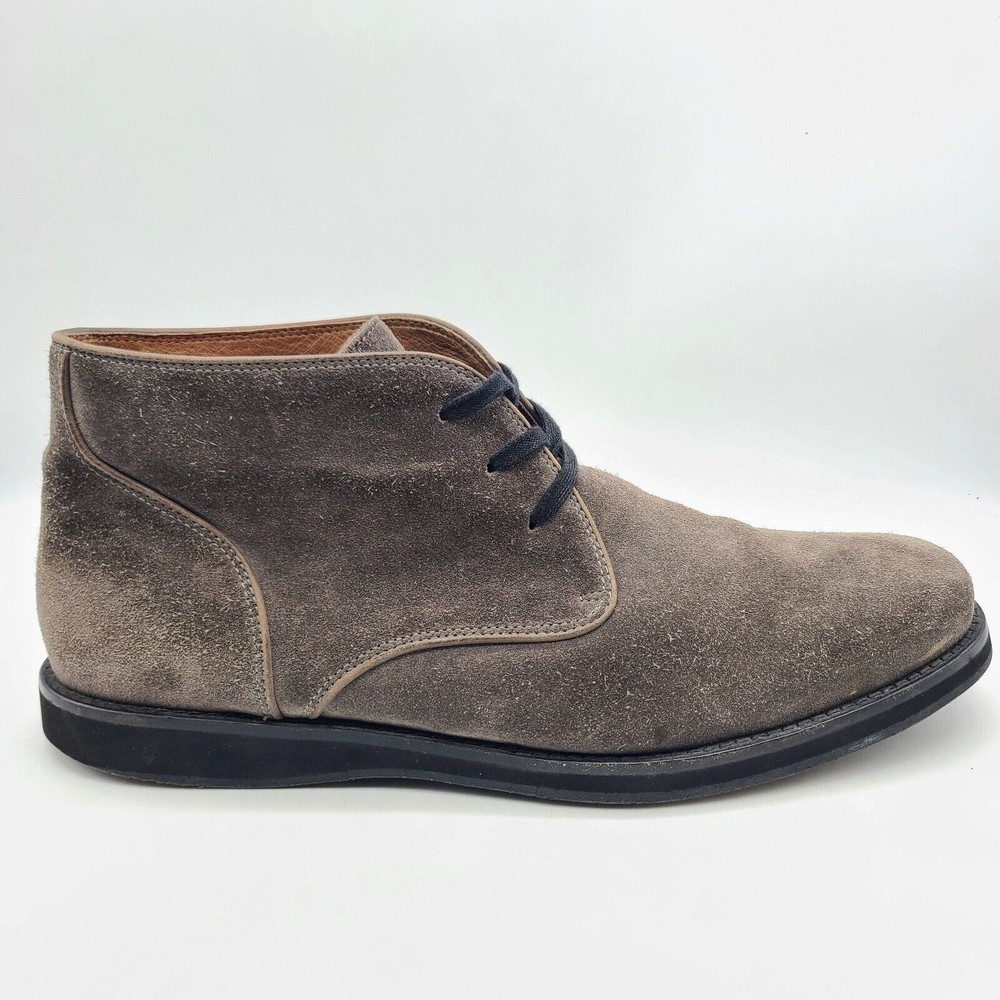 John Varvatos USA BROOKLYN Chukka Boot Suede Shoe Dark Brown Black Men’s US 13